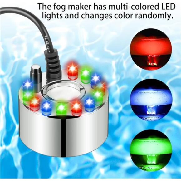 2PCS Mist Maker, Fogger Water Fountain Mini Fog Machine Atomizer Air Humidifier - Picture 6 of 8